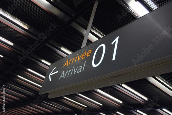 Obraz arrivée aéroport