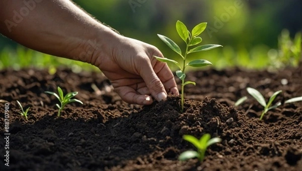 Fototapeta someone planted a tree