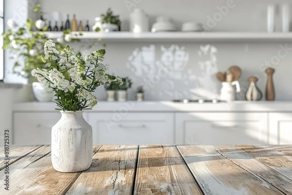 Fototapeta Modern white minimalistic kitchen interior details. Stylish white sink near mandarins High-resolution. Beautiful simple AI generated image in 4K, unique.