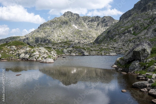 Fototapeta Landscape of Rila Mountain near Kalin peak, Bulgaria