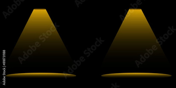 Fototapeta Vector abstract stage spotlight focus template design