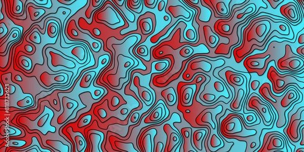 Fototapeta Sculpted relief creating visual journeys through rhythmic elevation

