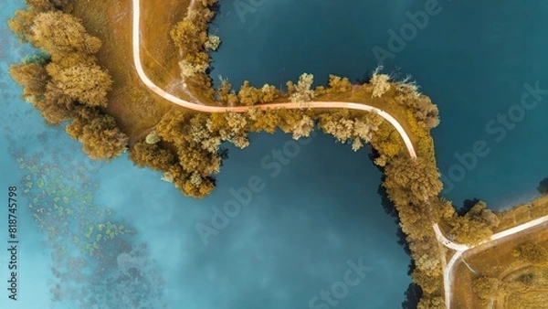 Obraz lac Bazet drone