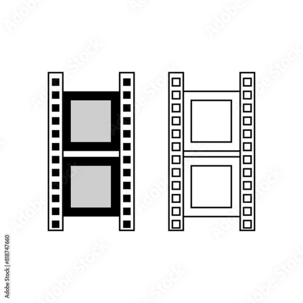 Obraz Film strip icon vector design