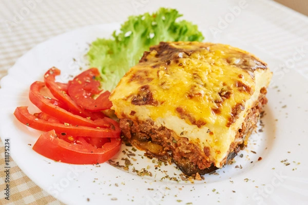 Obraz Moussaka dinner