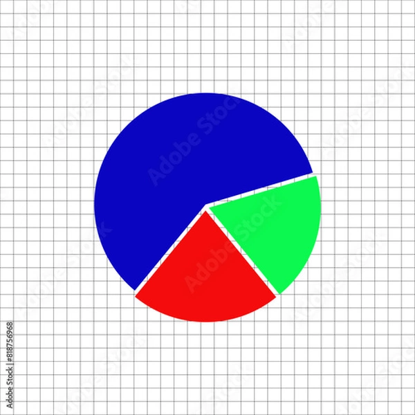 Fototapeta pie chart icon vector design