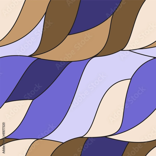 Obraz seamless wave pattern, waves background. wallpaper design. vecto