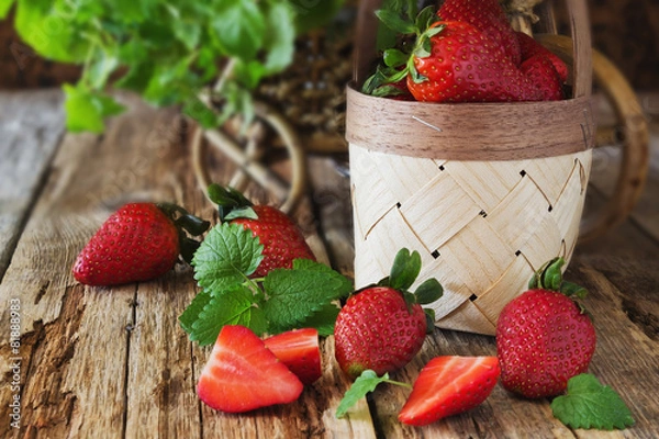 Obraz ripe strawberries