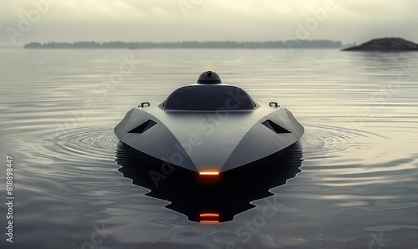 Fototapeta Maritime surface military drone