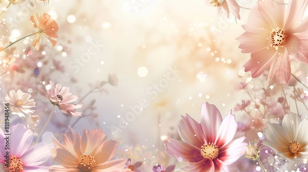 Obraz Gorgeous flower background wallpaper