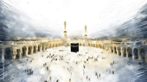 Obraz Abstract luxury Hajj background