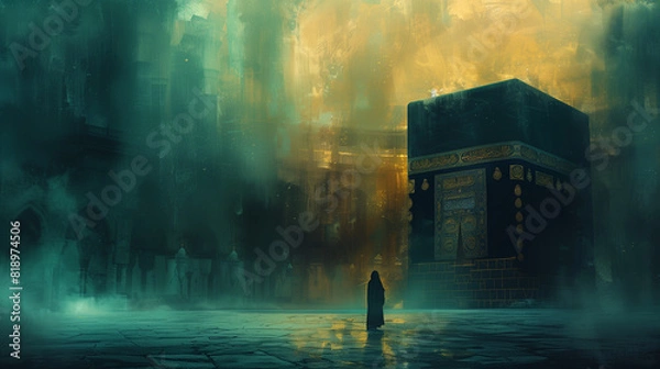 Obraz Eid Al adha greeting background