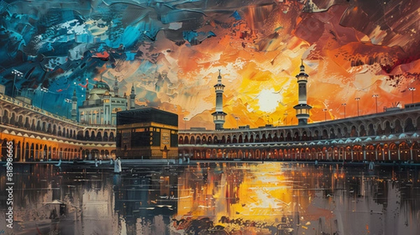 Obraz Kaaba in mecca colored