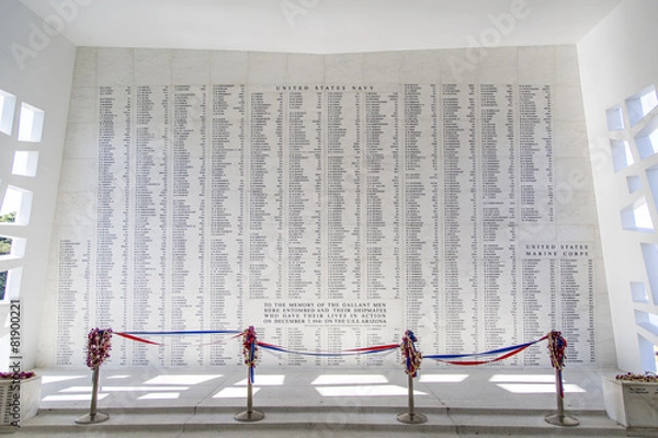 Obraz USS Arizona Memorial Wall