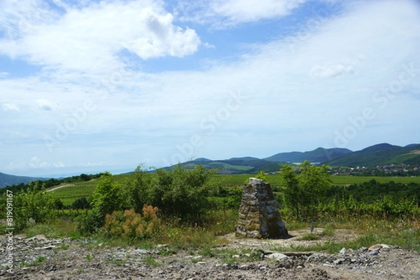 Obraz landscape with blue sky and clouds
