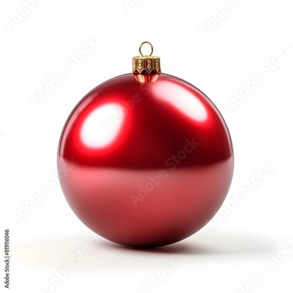 Obraz red christmas ball isolated