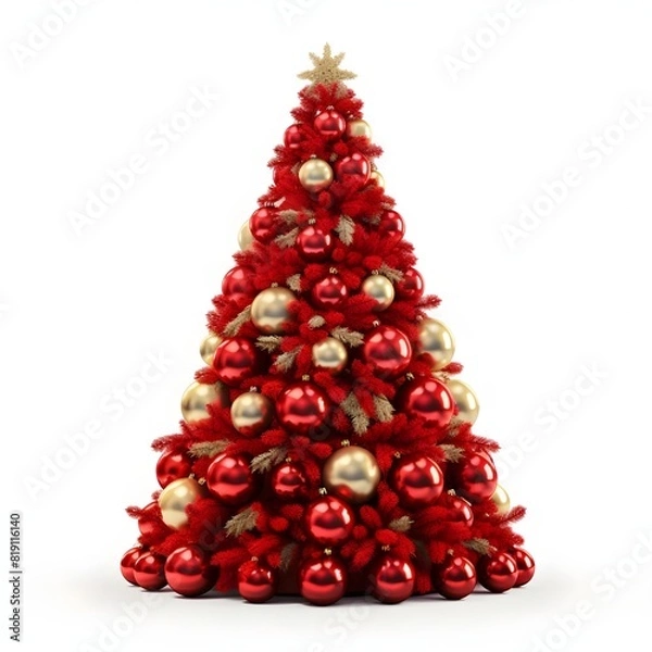 Obraz decorated christmas tree