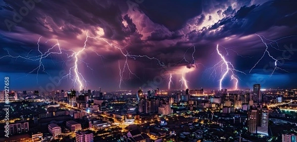 Obraz crowd at night