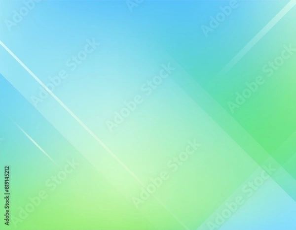 Obraz 青と緑のシンプルな幾何学的グラデーション背景