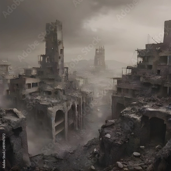 Obraz Ruins of a city