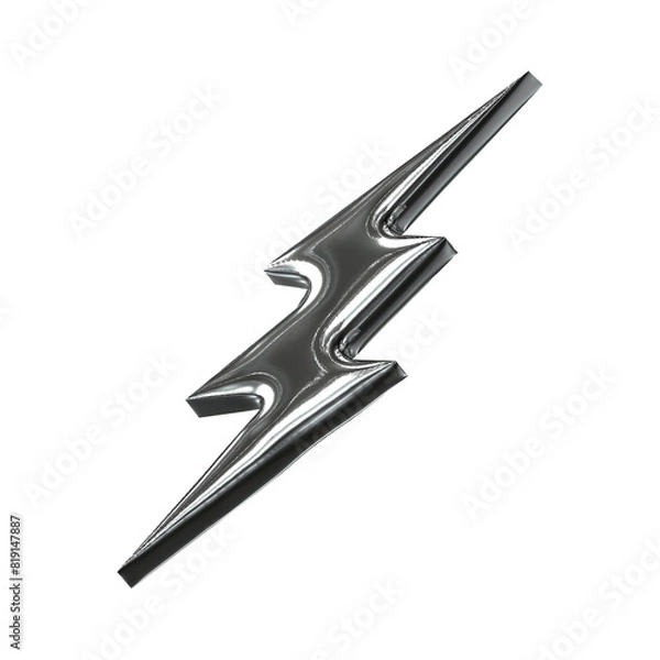 Obraz 3D Chrome Lightning