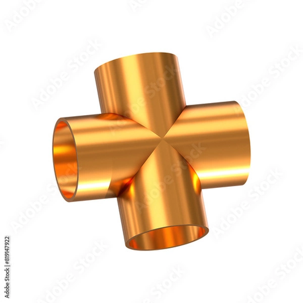 Fototapeta 3D Copper Cross