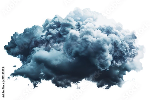 Obraz Majestic and dense dark cloud formation, showcasing the power and beauty of nature's weather phenomena. Perfect for backgrounds or design elements.