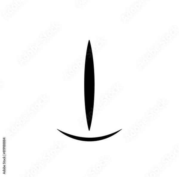 Fototapeta Conceptual Feminine Geometry in Line Art