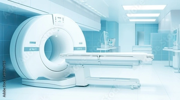 Obraz CT scanner in modern hospital interior.