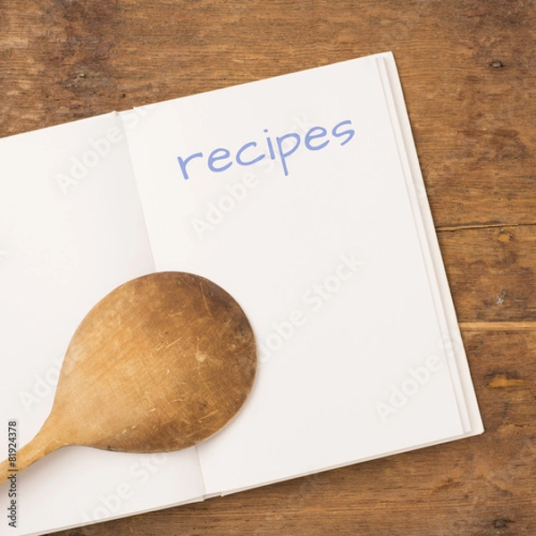 Obraz Book with recipes