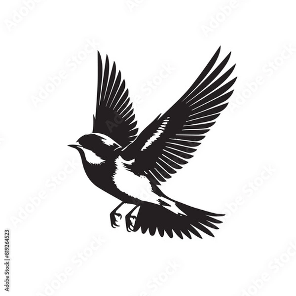Obraz Cuckoo in cartoon, doodle style. Image for t-shirt, web, mobile apps and ui. Isolated 2d vector illustration in logo, icon, sketch style, Eps 10. AI Generative