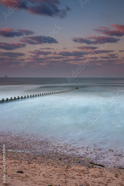 Fototapeta beach at sunset