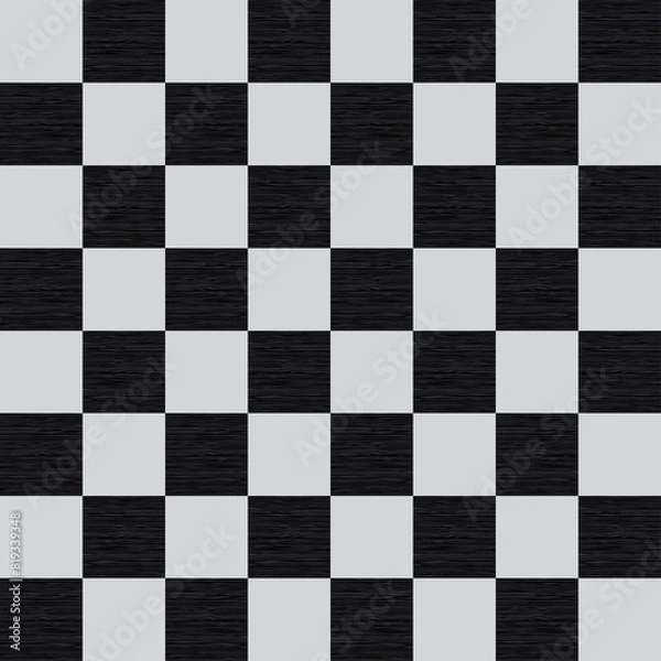 Fototapeta Wooden empty chessboard. Seamless vector background.