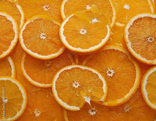Fototapeta orange slices background