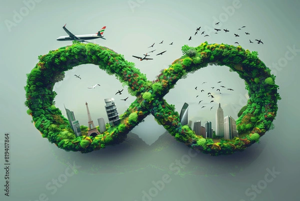 Obraz ecology concept illustration design infinity