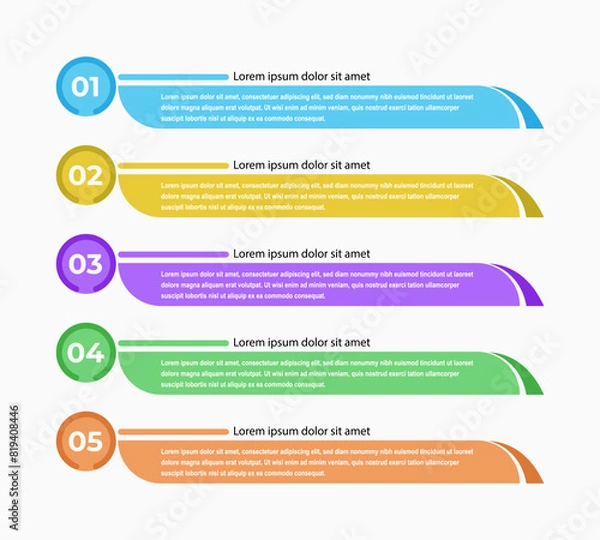 Fototapeta Bolt Point design infographic design
