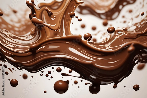 Obraz Dynamic Chocolate Milk Splash
