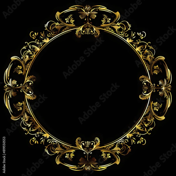 Fototapeta Vintage background with decorative frame vector image