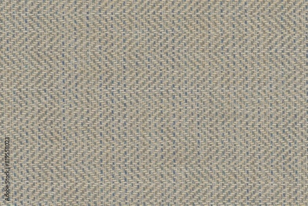 Fototapeta tan zigzag fabric texture background close up, detailed neutral color woven linen backdrop, furniture cloth textile material, modern cotton clothing weave pattern