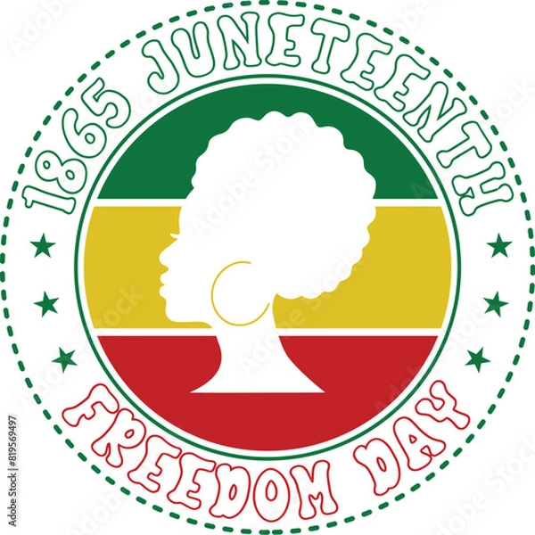 Obraz Juneteenth t shirt, t shirt design, black history EPS, african American EPS, juneteenth, eps, Print, SVG