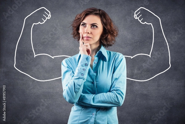 Fototapeta Strong girl