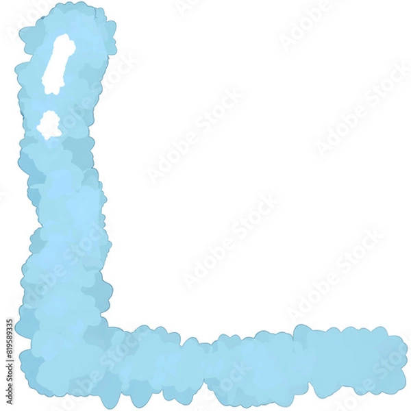 Obraz map of continent