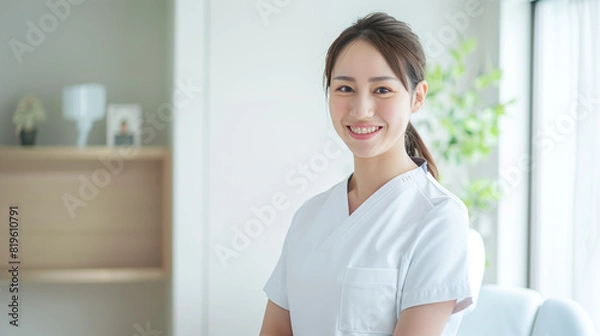 Fototapeta 笑顔の女性料理人