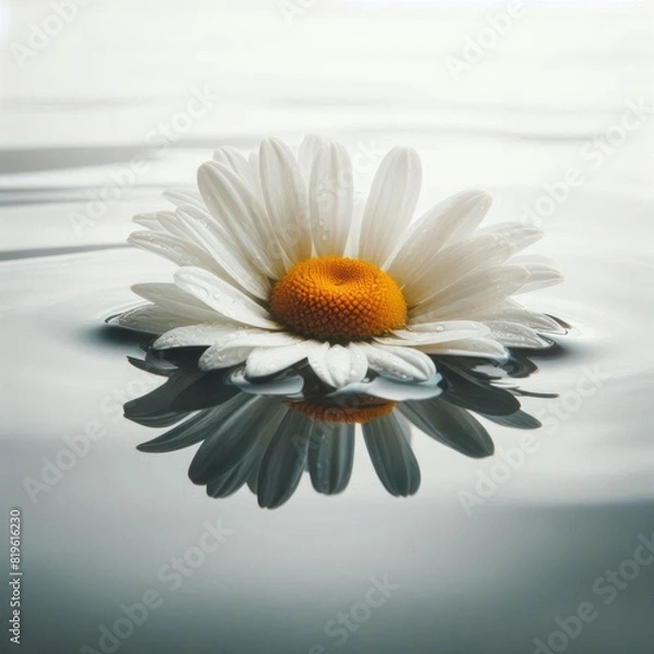 Obraz Flower floating in water close-up.