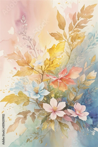 Obraz autumn background with leaves