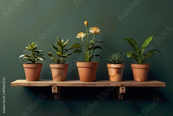 Obraz flowers in pots