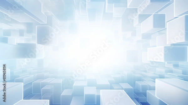 Obraz abstract white empty background with squares white with diagonal lines design. white 3d light glowing empty background. 