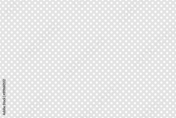 Fototapeta white or gray seamless pattern with white dots