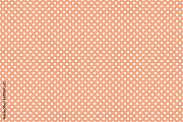 Fototapeta pink seamless pattern with white dots