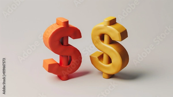 Obraz 3d rendering, coins stack,Pile of golden coins,Finance, bank operations,Graphic design element for web. Golden coin with bitcoin symbol isolated on white background, Shiny golden physical. 